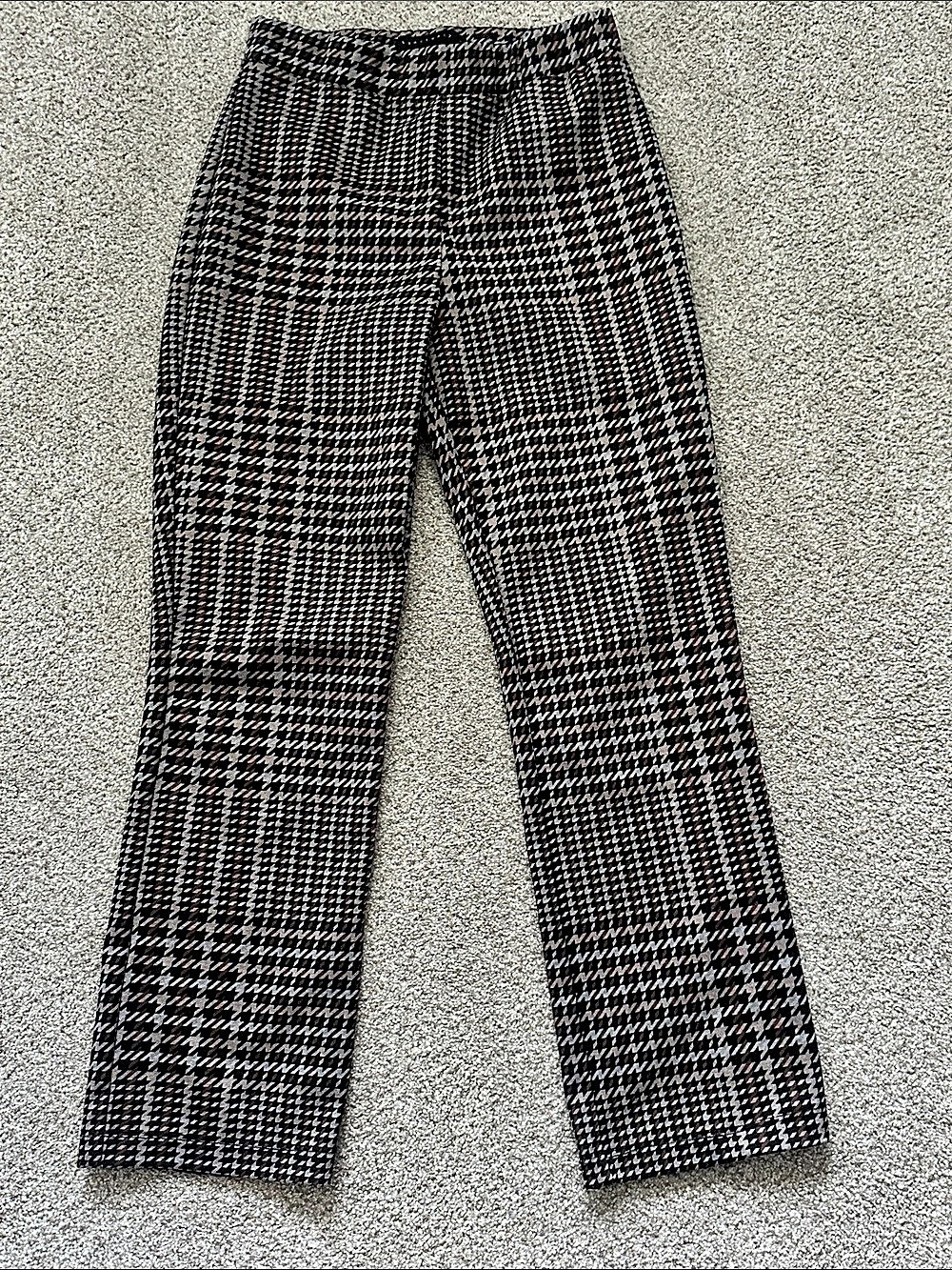 Sanctuary Women’s Pants Houndstooth Pants Black & Brown Small EUC